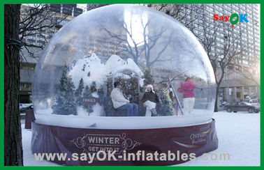 Noel Temalı Açık Şişme Parti Şeffaf Çadır Kabarcık Şişme Hava Çadırı