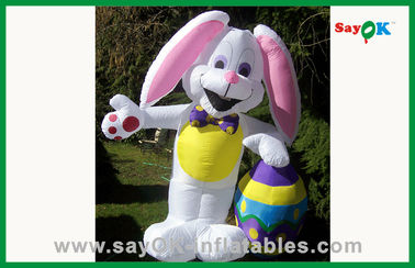 Şişme Tavşanlar Dışarısı Noel Güzel Şişme Tavşan Reklam için 210D Oxford Kumaş
