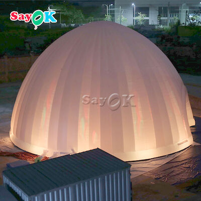 Kamp için Açık Şişme Çadır Dome 15x7.5mH LED Işık Şişme Hava Çadırı