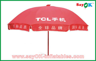 Açılır Gölgelik Çadır Reklamı Kırmızı Güneş Şemsiyesi