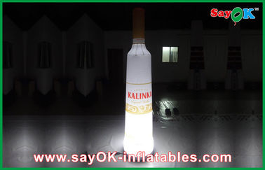 LED Aydınlatma ile Ticari Advertusing Şişme Şarap Şişesi Dekorasyon