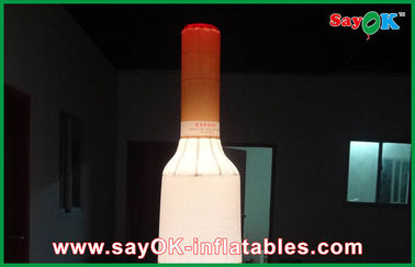 LED Aydınlatma ile Ticari Advertusing Şişme Şarap Şişesi Dekorasyon