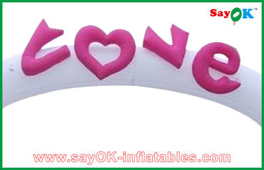 Parti Şehir Balon Kemeri Oxford Kumaş Şişme Düğün Kemeri / Promosyon İçin Şişme Kalp Şekli Kemeri