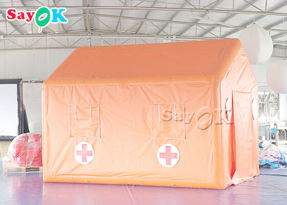 Saha Hastanesi Çadırı PVC Tente Acil Şişme Tıbbi Çadır Suya Dayanıklı