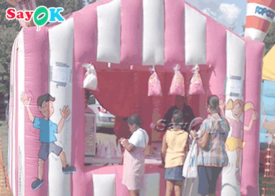 Şişme Çalışma Çadırı Taşınabilir PVC Candy Floss Şişme Hava Çadırı Su Geçirmez