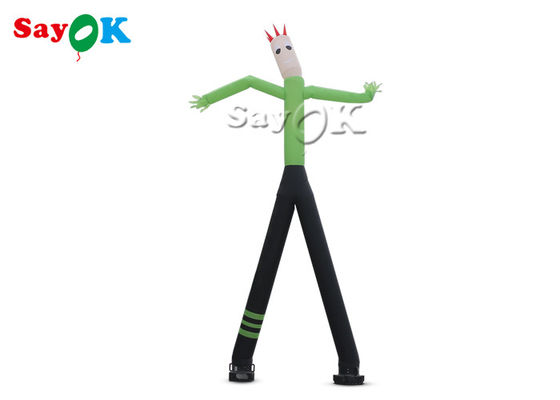Dans Eden Şişme Adam 8m 24ft Yeşil Mini El Sallayarak Şişme Hava Dansçısı Adam İki Ayaklı