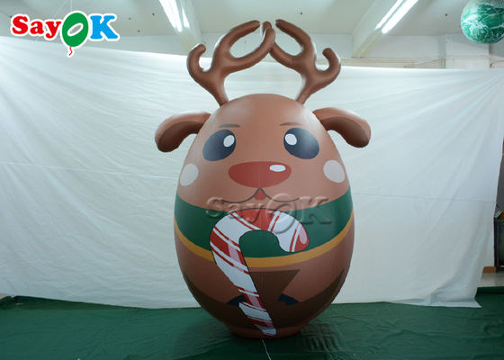 10ft Noel Dekorasyonu Açık Hava Şişme Elk Wapiti Geyik Maskot Karikatür