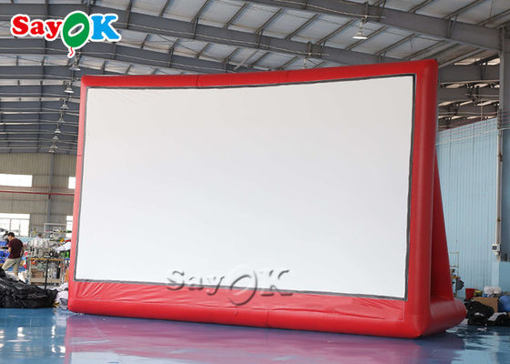 Şişme Tiyatro Ekranı Özelleştirilmiş 7.25m 24ft Pvc Şişme Film Ekranı Sinema Açık Otopark