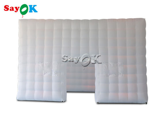 Şişme küp çadırı 6.5m 21ft şişme hava çadırı LED tüp ışıkları ile kare marki