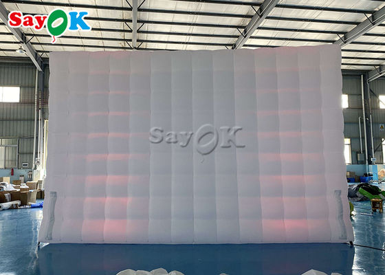 Şişme küp çadırı 6.5m 21ft şişme hava çadırı LED tüp ışıkları ile kare marki