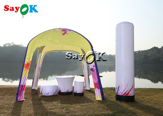 Hava Çadır Kampı Özelleştirilmiş Sarı Şişme Hava Çadırı Pop Up Gazebo Gölgelik Çadırı