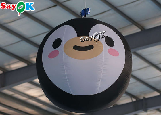 Özelleştirilmiş 1.5m 5ft Şişme Aydınlatma Dekorasyonu Penguen Balonu