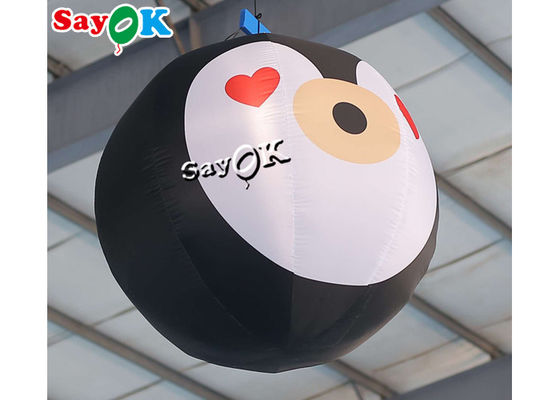 3.3ft Blow Up Noel Dekorasyonu Led Animasyonlu Maskot Penguen Balon Işığı