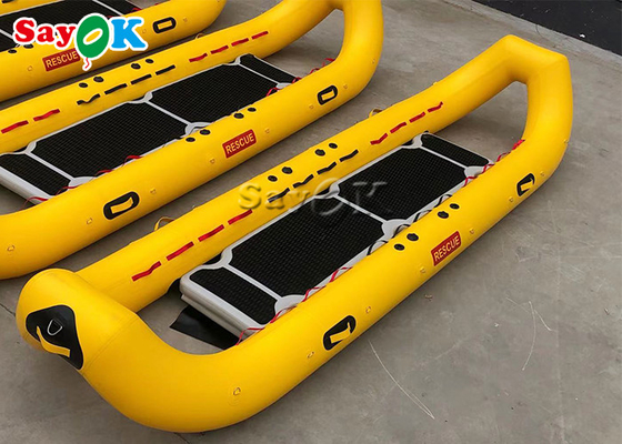 Sarı PVC Şişme Botlar Hızlı Dağıtım Nehir Sal Kayık Kano Sal Su Kurtarma