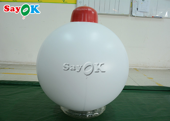 Etkinlik Reklamcılığı için 1.5m 5ft Beyaz Balon Şişme Tatil Süslemeleri