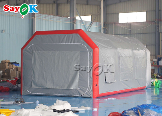 Açık hava şişme çadır Gri Hava geçirmez şişme hava çadırı Blow Up Spray Booth Araba boyama
