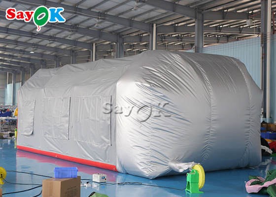 Açık hava şişme çadır Gri Hava geçirmez şişme hava çadırı Blow Up Spray Booth Araba boyama