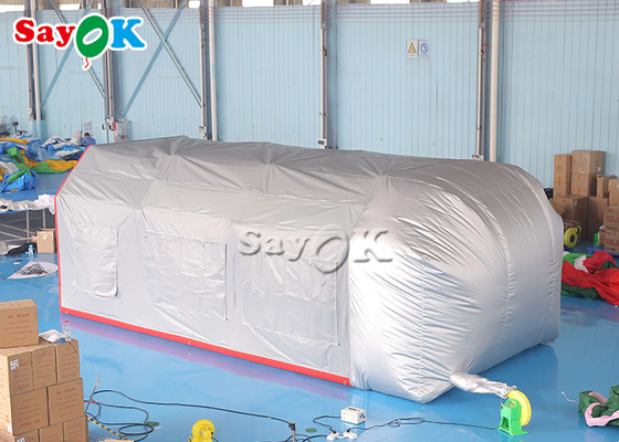 Açık hava şişme çadır Gri Hava geçirmez şişme hava çadırı Blow Up Spray Booth Araba boyama