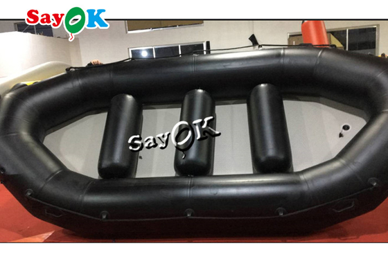 SGS PVC Şişme Botlar 4.85m Siyah Küçük Su Sporları Kauçuk Rafting Botu