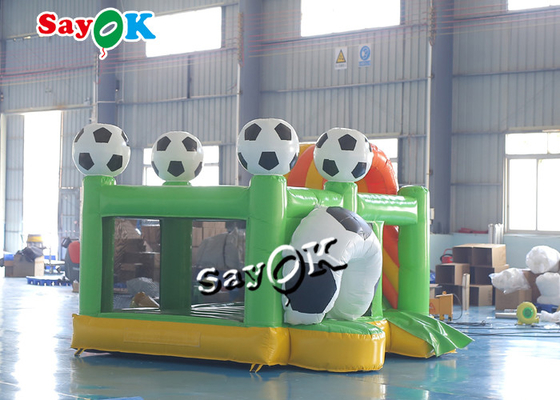 Yeşil Küçük Futbol Jumper Şişme Sıçrama Futbol Fedai Slayt Combo