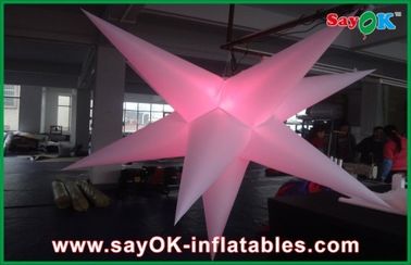 Reklam için Parti Olay Dekorasyon Şişme Asılı LED Işık Yıldızı