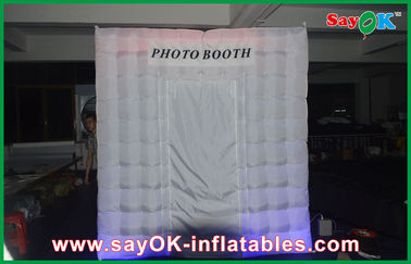 210 D Oxford Renkli Şişme Fotoğraf Kabini Kiralama LED Photobooth Şişme Beyaz Fotoğraf Kabini Aydınlatma Çadırı