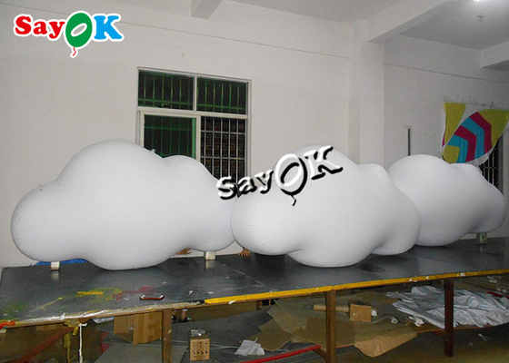 3m 10ft Özel Şişme Ürünler Tavan Asma PVC Bulut Balon LED Işıklı