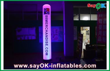 Reklam Logo Baskı ile Reklam Şişme Aydınlatma Dekorasyon Sütun Şişme Pillar LED