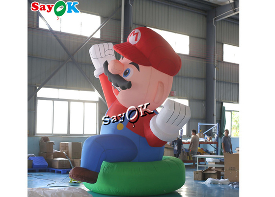 Patlatın Karikatür Karakterleri 4m 13ft Dev Oxford Şişme Super Mario Festival Dekorasyonu için
