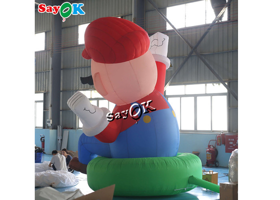 Patlatın Karikatür Karakterleri 4m 13ft Dev Oxford Şişme Super Mario Festival Dekorasyonu için