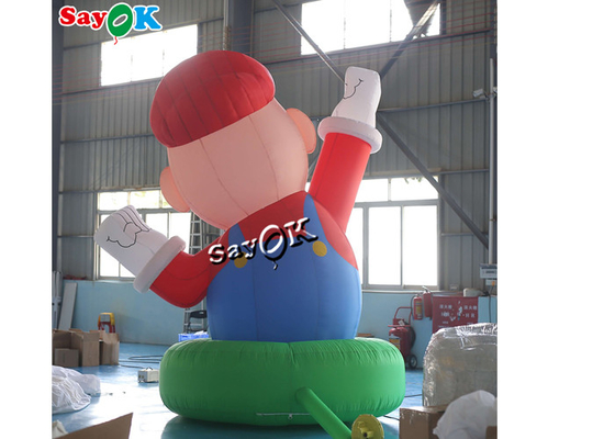 Patlatın Karikatür Karakterleri 4m 13ft Dev Oxford Şişme Super Mario Festival Dekorasyonu için