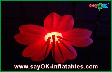 Parti 2m Dia Şişme Aydınlatma Dekorasyon Çiçek Şekli Dayanıklı