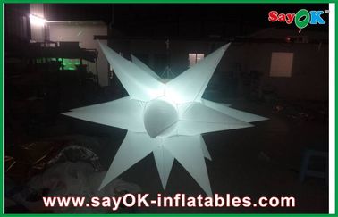 Parti yıldızı şişme aydınlatma dekorasyon dekorasyon / naylon kumaş şişme led ışık