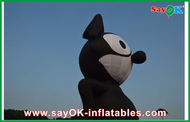 Şişilebilir Hayvanlar Oxford Kumaş PVC Şişilebilir Siyah Kediler Etkinlik / Eğlence Parkı için
