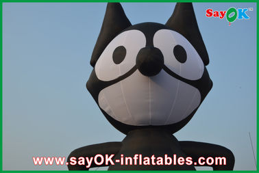 Şişilebilir Hayvanlar Oxford Kumaş PVC Şişilebilir Siyah Kediler Etkinlik / Eğlence Parkı için