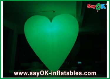 12 Led Aydınlatma Renkler ile Parti Dekorasyon Şişme Kalp Çapı 2m