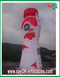 Kampanya için Yangına Dayanıklı PVC Tente Şişme Yoğurt Şişe