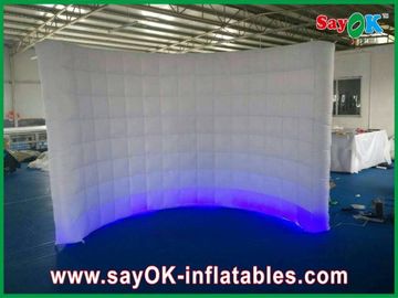 Üfletilebilir Duvar LED Işık Eğri Duvar L3 X W1.5 X H2m Blower ile Üfletilebilir Çalışma Çadırı