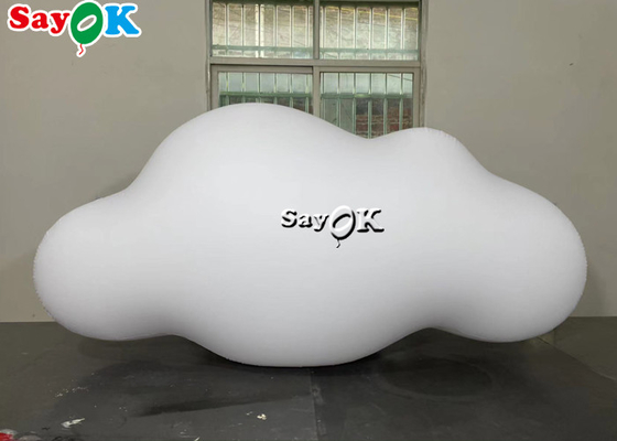 ROHS Özel Şişme Ürünler Tavan Asma PVC Bulut Balon, LED Işıklı