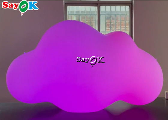 ROHS Özel Şişme Ürünler Tavan Asma PVC Bulut Balon, LED Işıklı