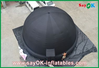Blower SGS ROHS ile Çap 5m Siyah Şişme Projeksiyon Planetarium