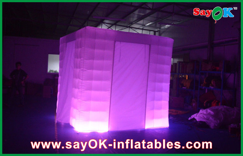 Şişme Parti Süslemeleri Kare 210D Polyester Kumaş Led Aydınlatmalı Eski Fotoğraf Kabini