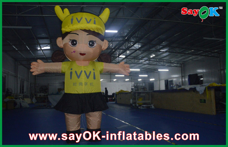 Büyük Şişilebilir Karakterler Simülasyon 3D Tasarım Şişilebilir Karikatür Karakterleri Dışarıya Logo Yazdırma