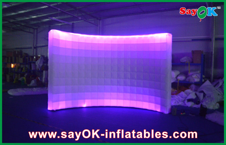 LED ile Şişme Fotoğraf Stüdyosu İş Photo Booth Çadır Şişme Dış Işık Hava Duvar