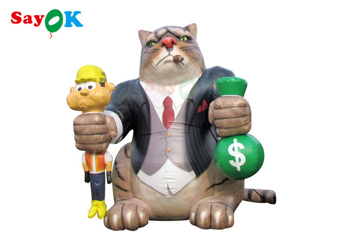 Açık hava 25ft dev reklam şişirme kedi patlatma model dekorasyon doğum günü partileri için çizgi film karakterleri