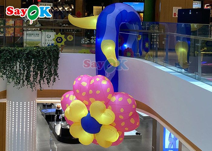 Gece Kulübü Disko Led Işık Şişme Çiçekler Bitkiler Özel Renk