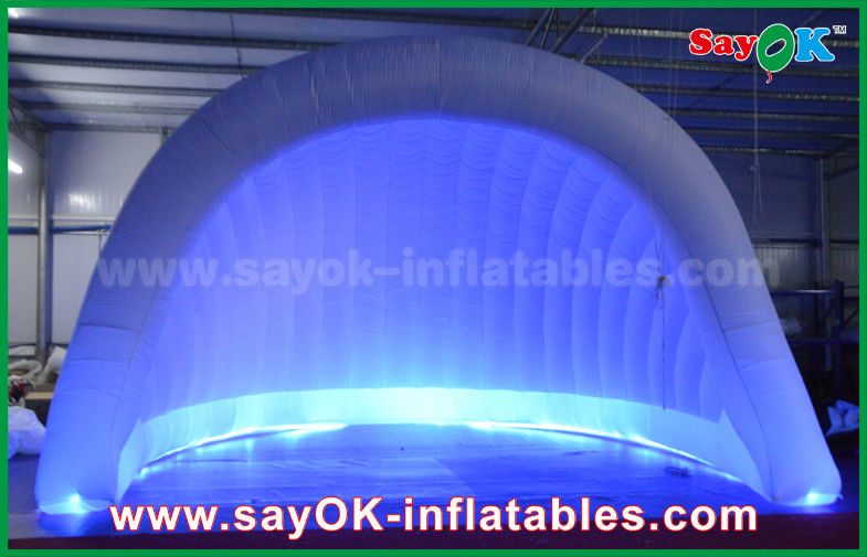 Açık hava şişme çadır 210D Oxford LED şişme hava çadırı Kubbe şişme igloo çadırı parti için su geçirmez