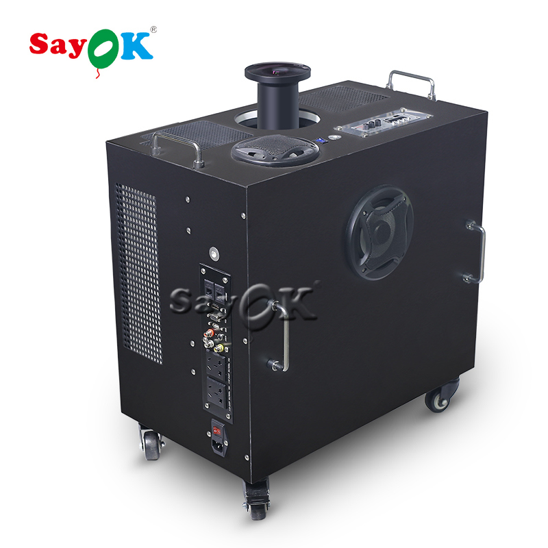 Sayok 6500LM Taşınabilir Şişme Gezegen Evi, 1 Yıl Garanti ve HD Tam Kubbe Projeksiyon için 4 Tekerlek