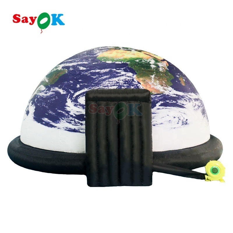 100% Blackout Flame Retardant Portable Inflatable Planetarium Dome Projection Tent for Kids and Education