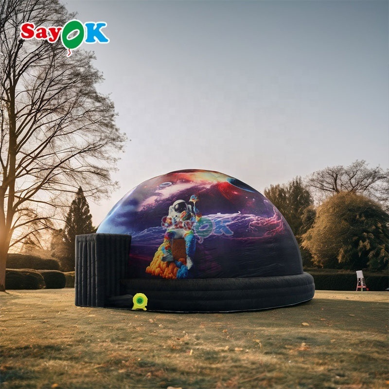 Flame Retardant Inflatable Planetarium Dome with 21-30 Minutes Video Format and AC 110-240V Power for Schools and Museums